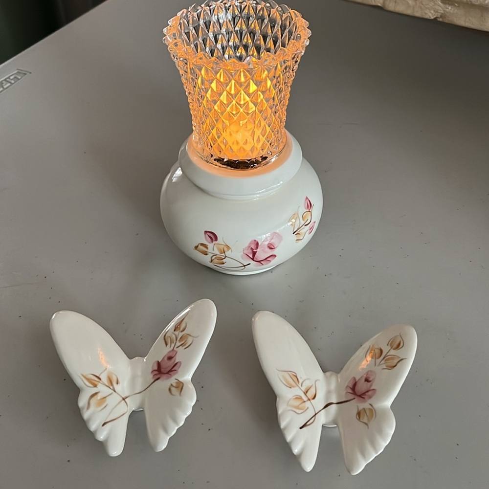 Lasting products. Made in USA. Beautiful butterfly piece fir bathroom counter